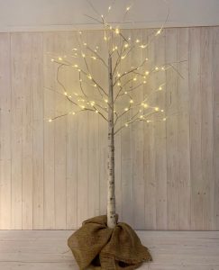 Birch Effect LED Christmas Tree - medium