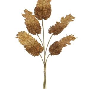 Dried Touch Large Fall Autumn Leaf Bunch - Honey