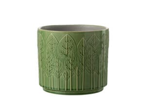 Leaf Pattern - Green Planter