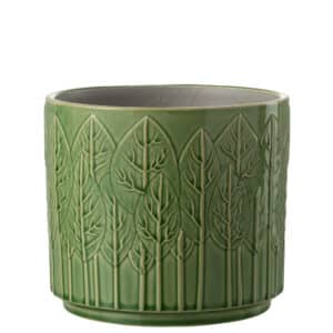 Leaf Pattern - Green Planter