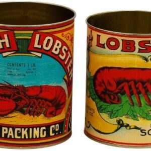 Set of 2 Retro tins - Lobster advertisements