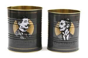 Set of 2 Retro tins -  Gentleman's Essentials