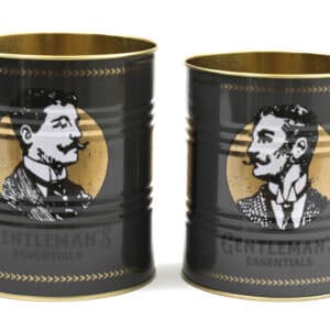 Set of 2 Retro tins -  Gentleman's Essentials