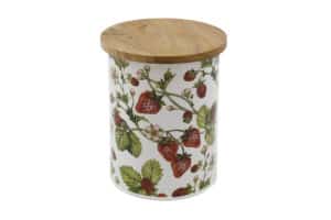 Strawberry Canister with wooden lid