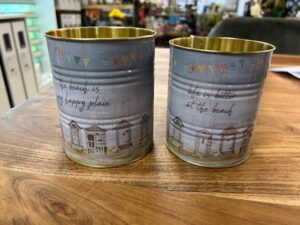 Set of 2 Retro tins - Beach