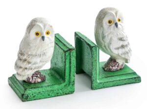 Cast Iron Owl bookends